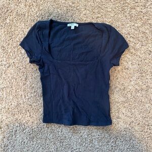 Wilfred Navy Short Sleeve Top